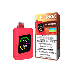 STLTH 60K Rich Tobacco Disposable Vape - DISPOSABLE - Mister Vapor