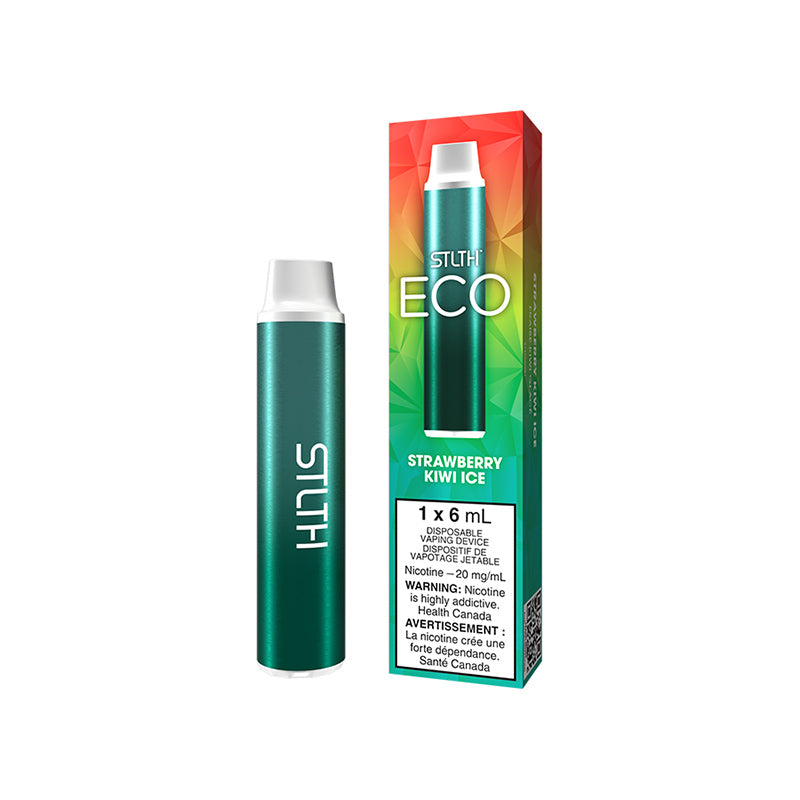 Introducing the STRAWBERRY KIWI ICE STLTH ECO DISPOSABLE VAPE featuring 1600 puffs, 6mL of E-liquid volume and equipped with 1000mAh battery. Super Compact. Buy Now At MV