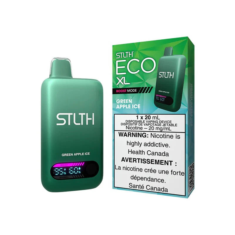 STLTH Eco XL Green Apple Ice Disposable Vape - DISPOSABLE - Mister Vapor