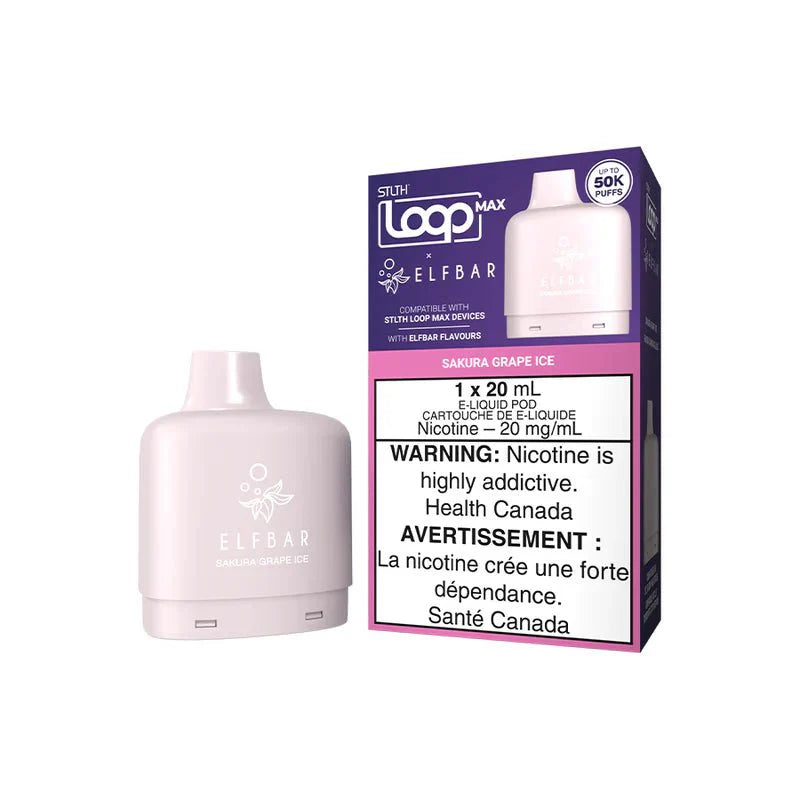 STLTH Loop Max X Elf Bar 50k Pod - Sakura Grape Ice - PODS - Mister Vapor