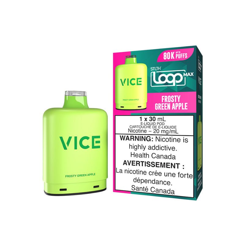 STLTH Loop Max X Vice - Frosty Green Apple 80K Pod - PODS - Mister Vapor