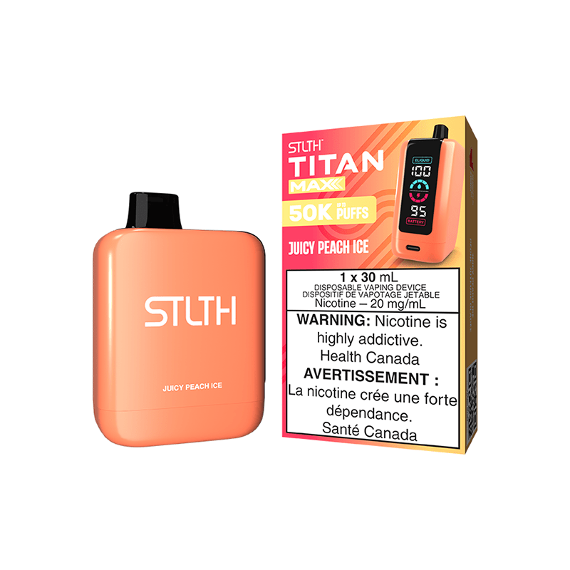 STLTH Titan Max 50k Disposable Vape - Juicy Peach Ice - DISPOSABLE - Mister Vapor