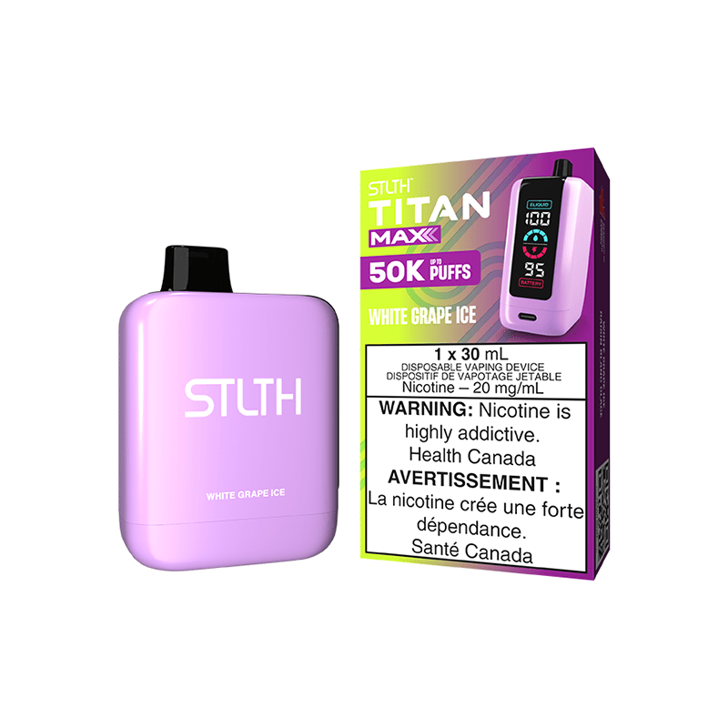 STLTH Titan Max 50k Disposable Vape - White Grape Ice - DISPOSABLE - Mister Vapor