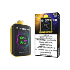 STLTH X GEEKBAR Banana Burst Ice 80K Disposable Vape, 30mL - DISPOSABLE - Mister Vapor
