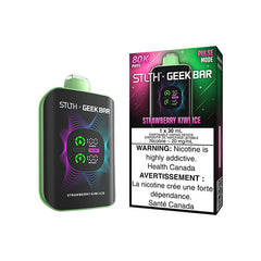 STLTH X GEEKBAR Strawberry Kiwi Ice 80K Disposable Vape, 30mL