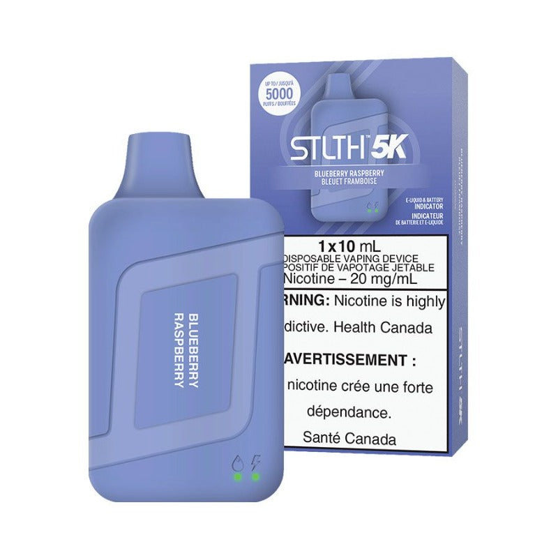 EXCISE TAX STLTH K5 BOX BLUEBERRY RASPBERRY DISPOSABLE VAPE AT MISTER VAPOR CANADA THE BEST ONLINE VAPE STORE