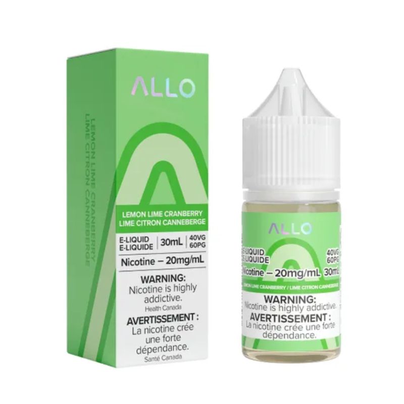 1. BEST SELLER ALLO E-LIQUID LEMON LIME CRANBERRY At Mister Vapor Canada