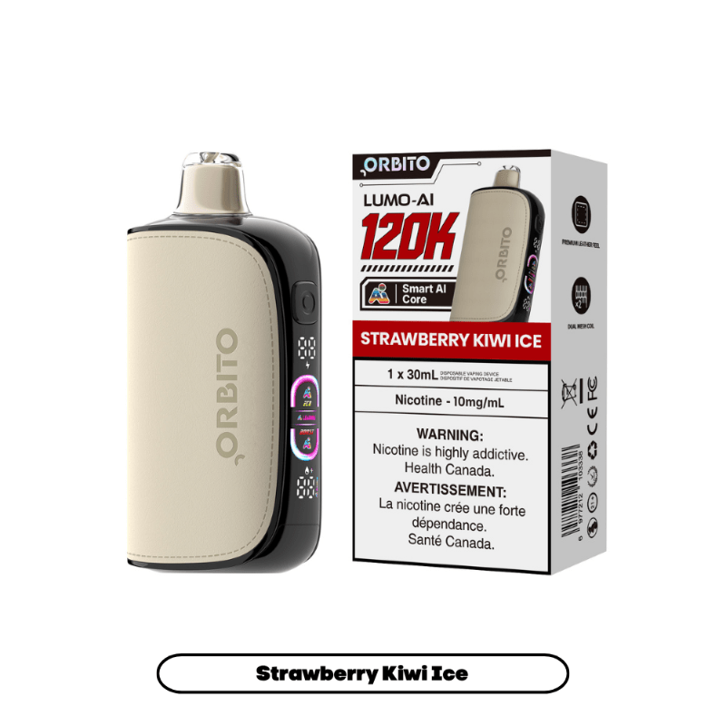 Orbito Lumo Ai 10mg Disposable Vape - Strawberry Kiwi Ice, 120k Puffs - DISPOSABLE - Mister Vapor