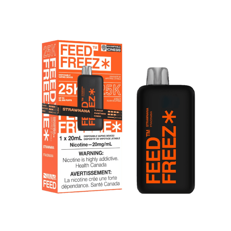 Feed Freez Strawnana Disposable (25000 Puffs) - DISPOSABLE - Mister Vapor