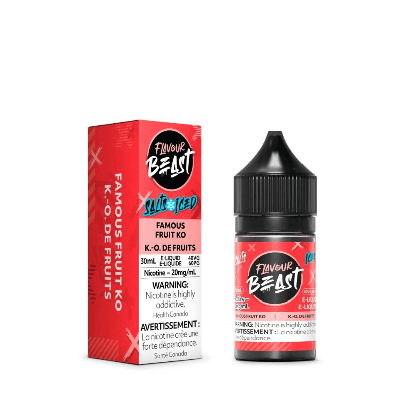 Flavour Beast E-Liquid Famous Fruit KO Iced Salt - E-Liquid - Mister Vapor