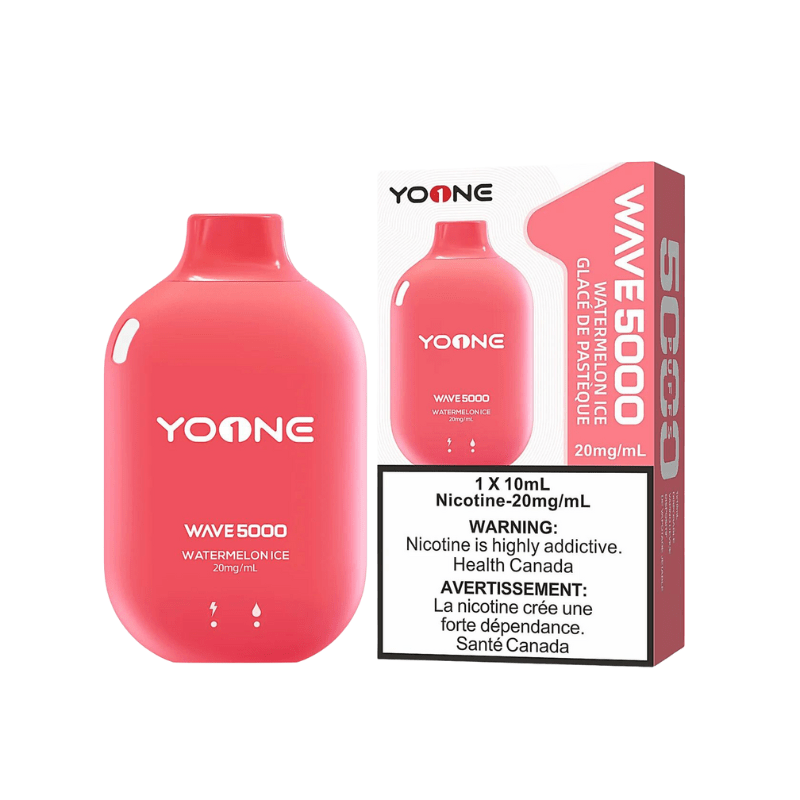 Yoone Wave 5000 Watermelon Ice Disposable Vape - DISPOSABLE - Mister Vapor