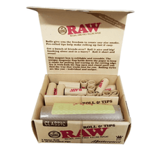Raw Classic Masterpiece King Size Roll And Tips - Herbal Vaporizer - Mister Vapor