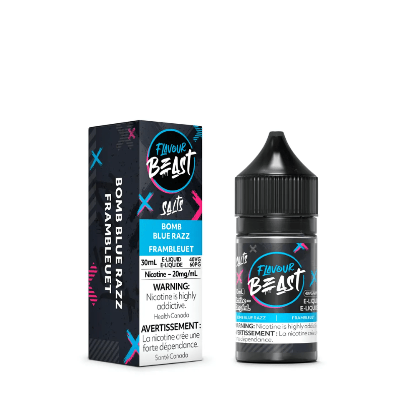 Flavour Beast E-Liquid Bomb Blue Razz Salt (30mL/60mL) - E-Liquid - Mister Vapor