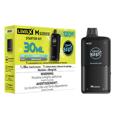 Level X M30 Flavour Beast Pod Starter Kit - Polar Mint Iced, 120k Puffs - PODS - Mister Vapor
