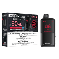 Level X M30 Flavour Beast Pod Starter Kit - Sic Strawberry Iced, 120k Puffs - PODS - Mister Vapor