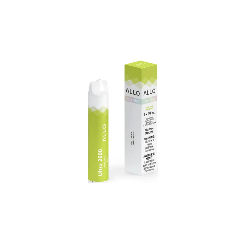 Allo Ultra 2500 Green Apple Disposable - DISPOSABLE - Mister Vapor