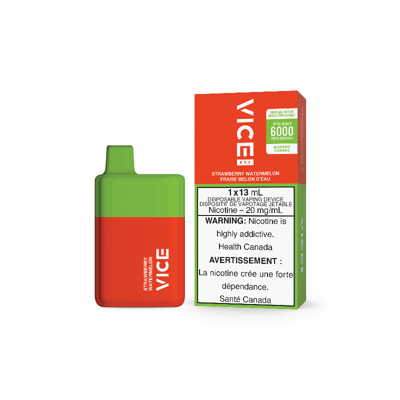 Vice Box Strawberry Watermelon Disposable Vape Rechargable (6000 Puff) - DISPOSABLE - Mister Vapor