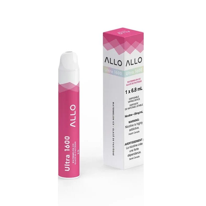 Allo Ultra 1600 Watermelon Ice - DISPOSABLE - Mister Vapor