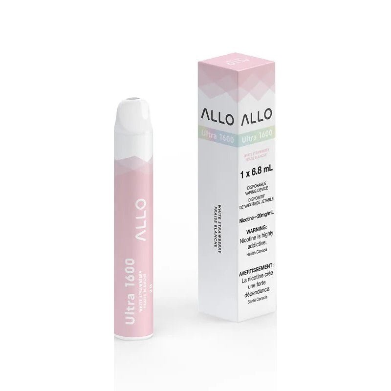 Allo Ultra 1600 White Strawberry - DISPOSABLE - Mister Vapor