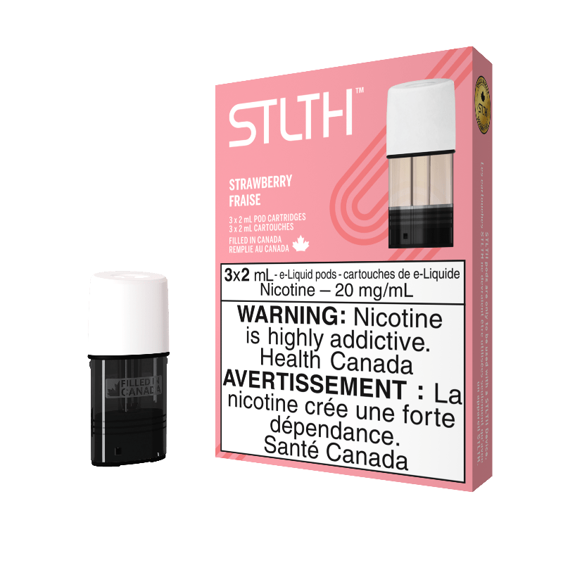 STLTH Strawberry Pods (3Pk) - Pods - Mister Vapor
