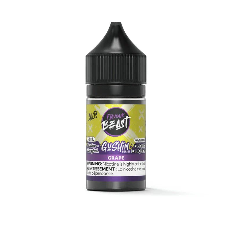 Flavour Beast Gushin Series E-Liquid Grape Salt - E-Liquid - Mister Vapor