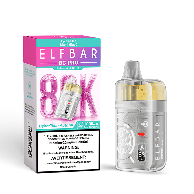 Elf Bar BC Pro 80K Disposable Vape - Lychee Ice - DISPOSABLE - Mister Vapor