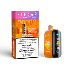 MANGO MAGIC ELF BAR GK20k DISPOSABLE VAPE Unleash the tropical magic with this juicy mango blend, offering a perfect escape to paradise with every inhale for a refreshing vaping experience! Explore Elf Bar ground breaking new product, the Elf Bar GH20k.