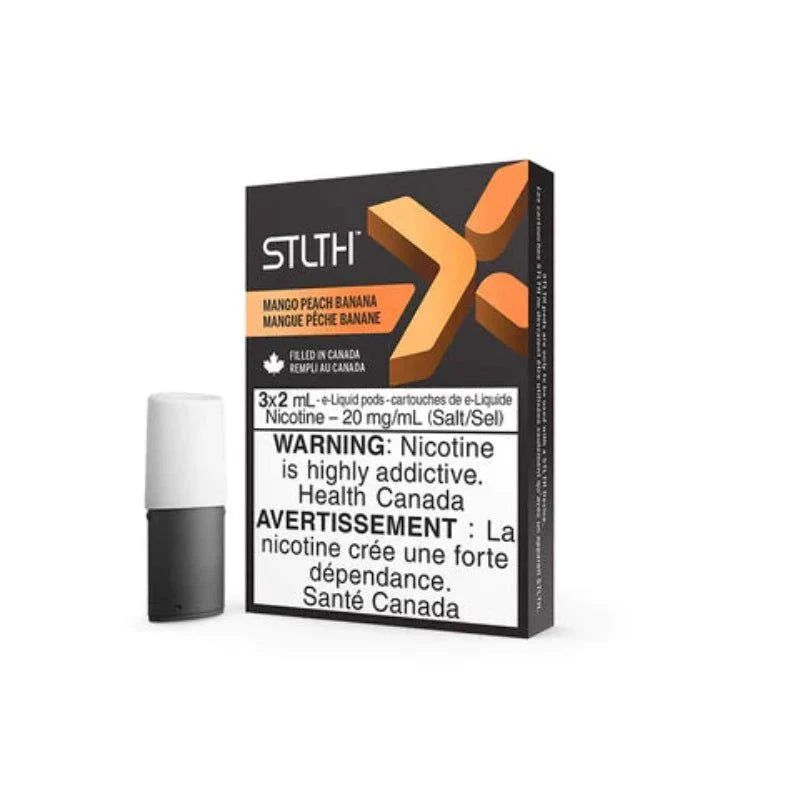 STLTH X Mango Peach Banana Pods (3 Pack) - Pods - Mister Vapor