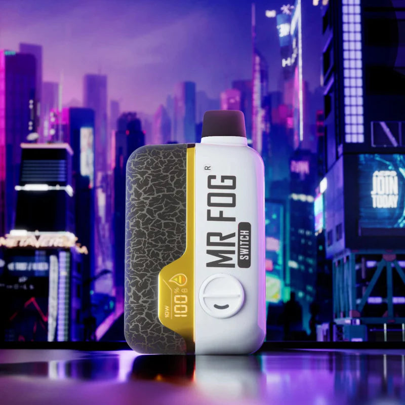 Nicotine Free Mr Fog Switch SW15000 TUTTI FRUTTI disposable vape! Adjustable Wattage and airflow ,power mode, Dual Mesh Coil, 15K puffs.