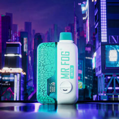 Nicotine Free Mr Fog Switch SW15000 Chew Mint disposable vape! Adjustable Wattage and airflow ,power mode, Dual Mesh Coil, 15K puffs.