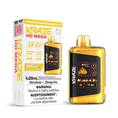 Kraze HD Mega Pineapple Apple Mango Ice (20K Puffs) Disposable Vape - DISPOSABLE - Mister Vapor