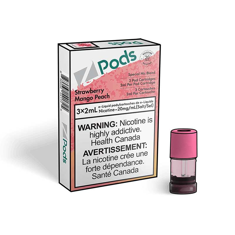 Z PODS STRAWBERRY MANGO PEACH SUPREME NIC-STLTH COMPATIBLE AT MISTER VAPOR TORONTO CHEAP PRICE