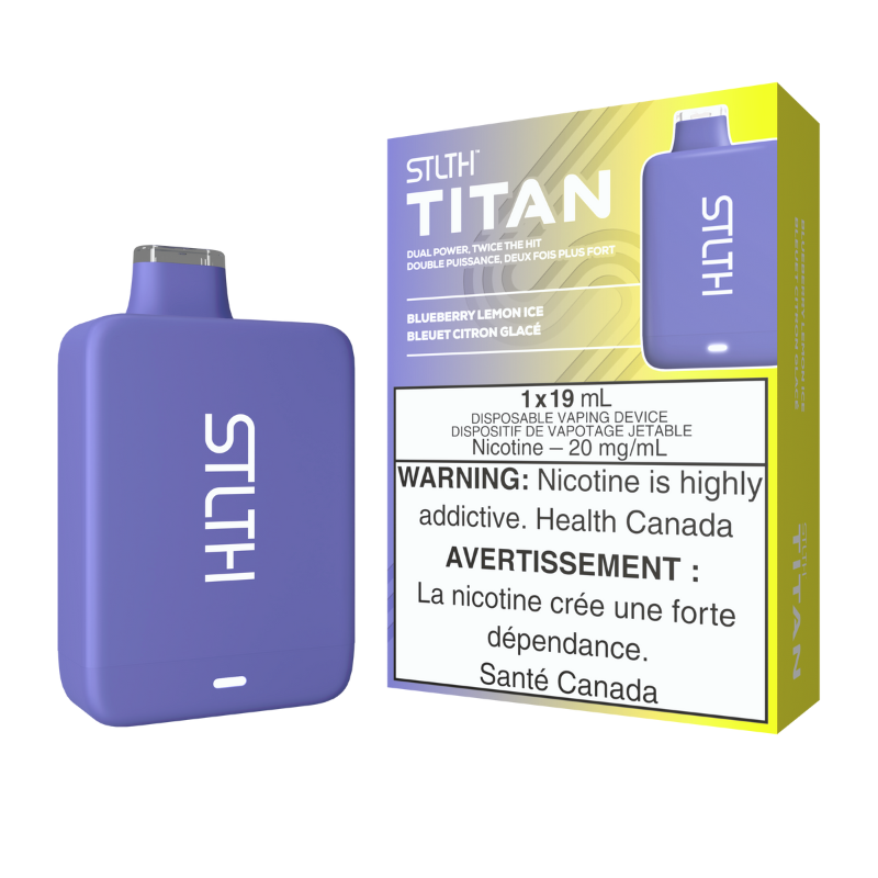 TRY STLTH TITAN (10k) BLUEBERRY LEMON ICE DISPOSABLE VAPE TORONTO MV