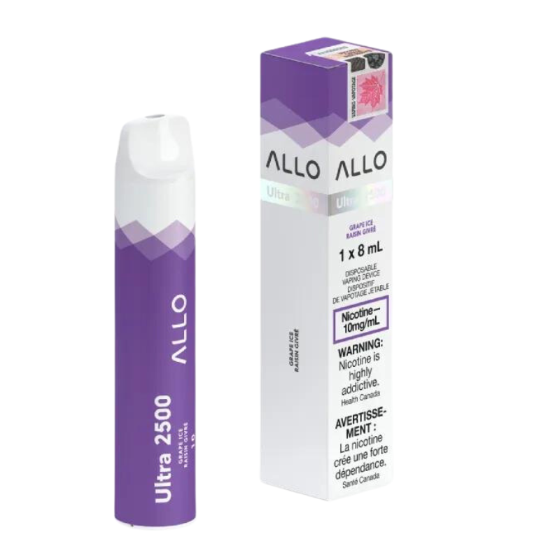 ALLO ULTRA 2500 GRAPE ICE 10MG DISPOSABLE