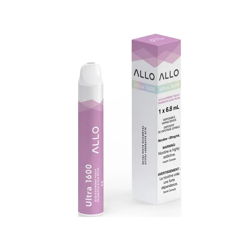 ALLO ULTRA 1600 BLUE RASPBERRY PEACH MISTER VAPOR