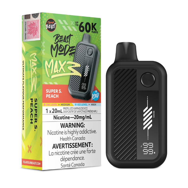 Flavour Beast - Beast Mode Max 3 60k Super S. Peach Iced Disposable Vape