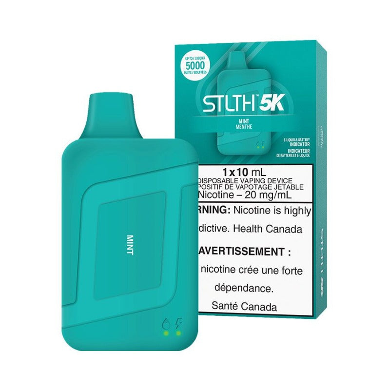 BUY NOW STLTH K5 BOX MINT DISPOSABLE VAPE AT MISTER VAPOR CANADA THE BEST ONLINE VAPE STORE