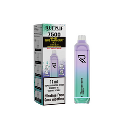 BUY RUFPUF GRAPE BLUE RASPBERRY ICE NICOTINE FREE DISPOSABLE VAPE (7500 PUFFS) MISTER VAPOR CANADA