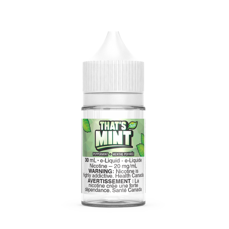 #1 BEST THATS MINT PEPPERMINT SALT E-LIQUID at MISTER VAPOR Saskatoon  Nova Scotia,  Montreal, Burlington, Oakview, Ajax, Whitby, Courtice, Pickering, Barrie,