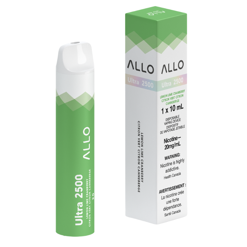 ALLO ULTRA 2500 LEMON LIME CRANBERRY DISPOSABLE MISTER VAPOR