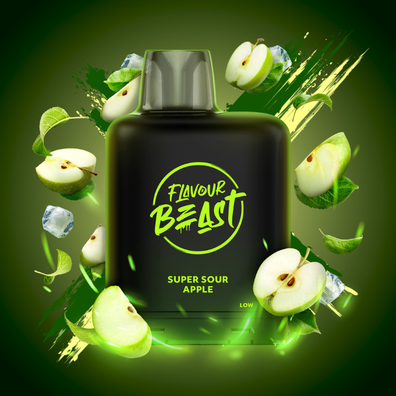 BUY LEVEL X SUPER SOUR APPLE ICED BOOST FLAVOUR BEAST PODS AT MV