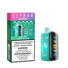 BEST ELF BAR GH 20k MIAMI MINT DISPOSABLE MISTER VAPOR QUEBEC CANADA