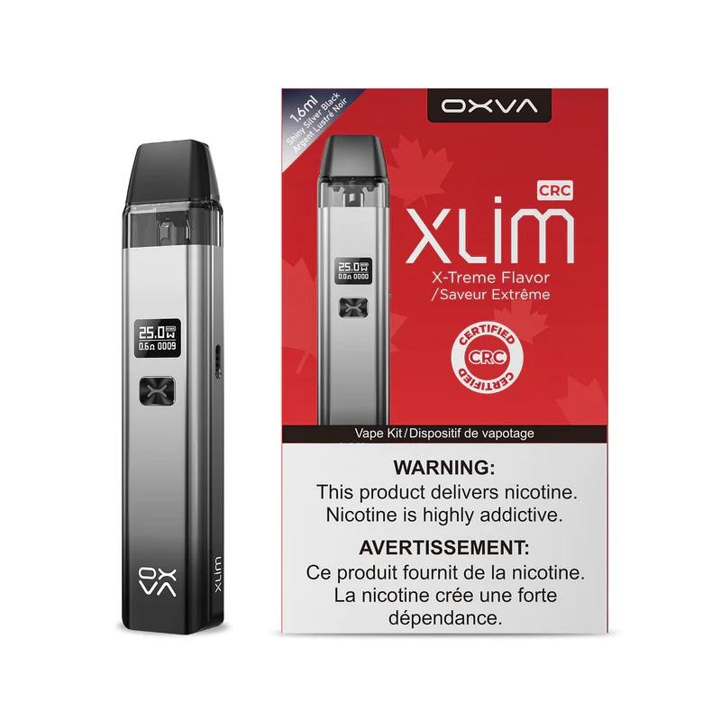 #1 VAPE SHOP DELIVERING THE NEW POD SYSTEM OXVA XLIM POD KIT [CRC] SHINY SILVER BLACK MISTER VAPOR TORONTO CANADA
