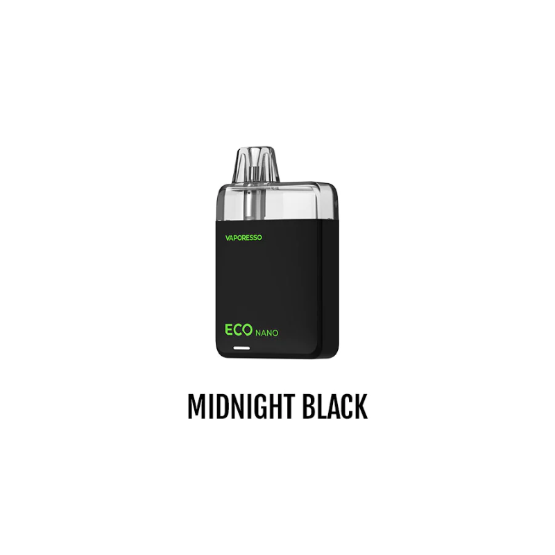 TRY THE BEST MOD FOR BEGINNERS VAPORESSO ECO NANO POD KIT [CRC] MIDNIGHT BLACK AT MISTER VAPOR TORONTO ONTARIO CANADA