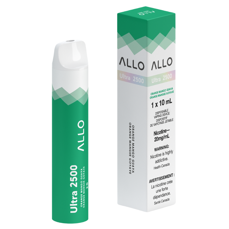 ALLO ULTRA 2500 ORANGE MANGO GUAVA DISPOSABLE MISTER VAPOR