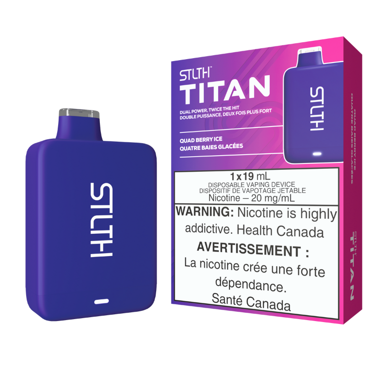 #1 SHOP SELLING STLTH TITAN (10k) QUAD BERRY ICE DISPOSABLE VAPE MV