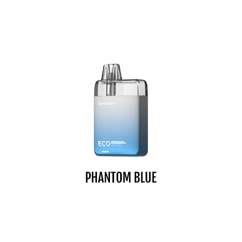 TRY THE BEST MOD FOR BEGINNERS VAPORESSO ECO NANO POD KIT [CRC] PHANTOM BLUE AT MISTER VAPOR TORONTO ONTARIO CANADA