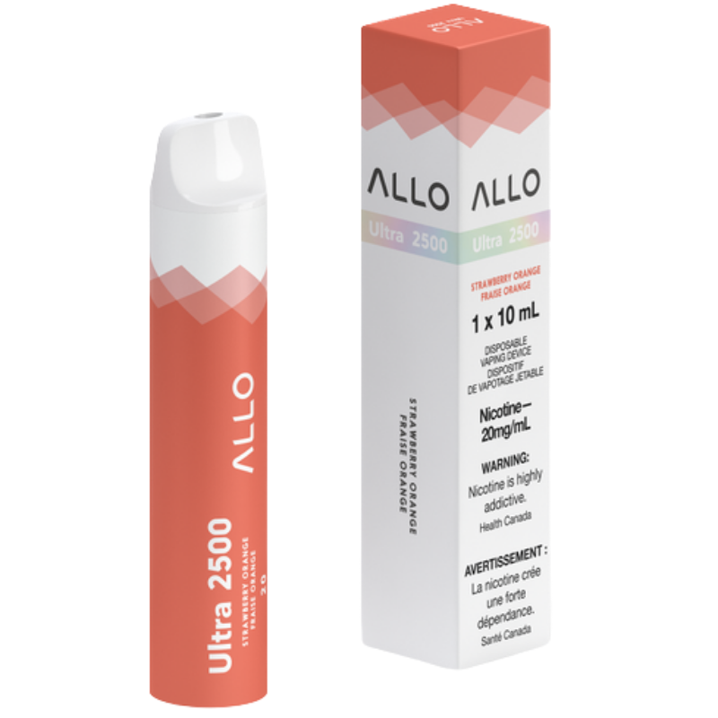 ALLO ULTRA 2500 STRAWBERRY ORANGE DISPOSABLE MISTER VAPOR