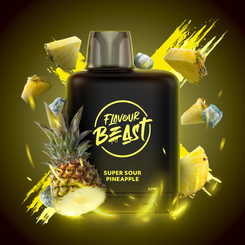 BUY LEVEL X SUPER SOUR PINEAPPLE ICED BOOST FLAVOUR BEAST PODS AT MV