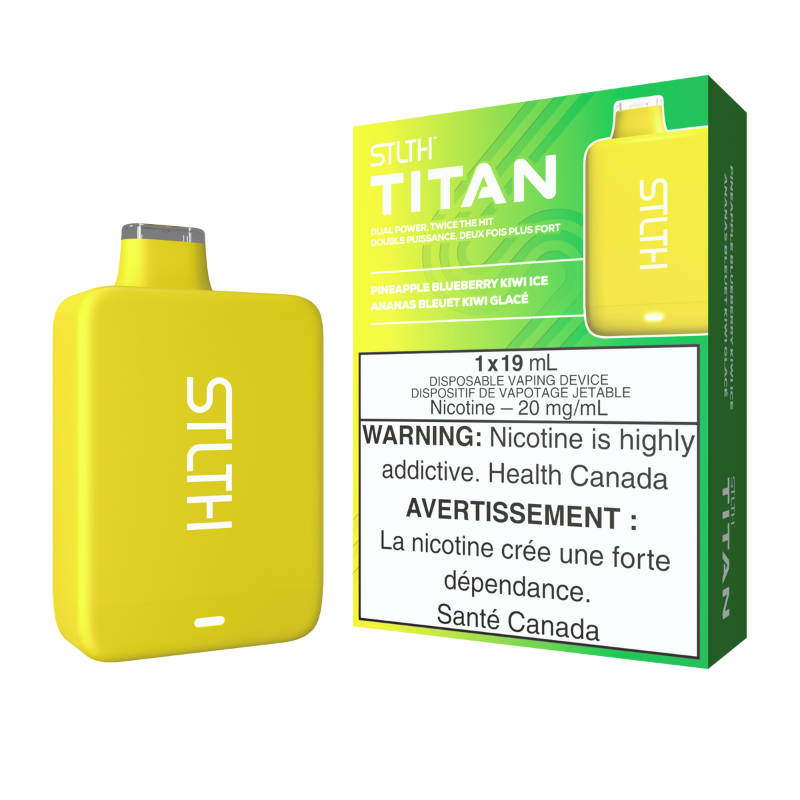 BUY STLTH TITAN (10k) PINEAPPLE BLUEBERRY KIWI ICE DISPOSABLE VAPE AT MV ONTARIO